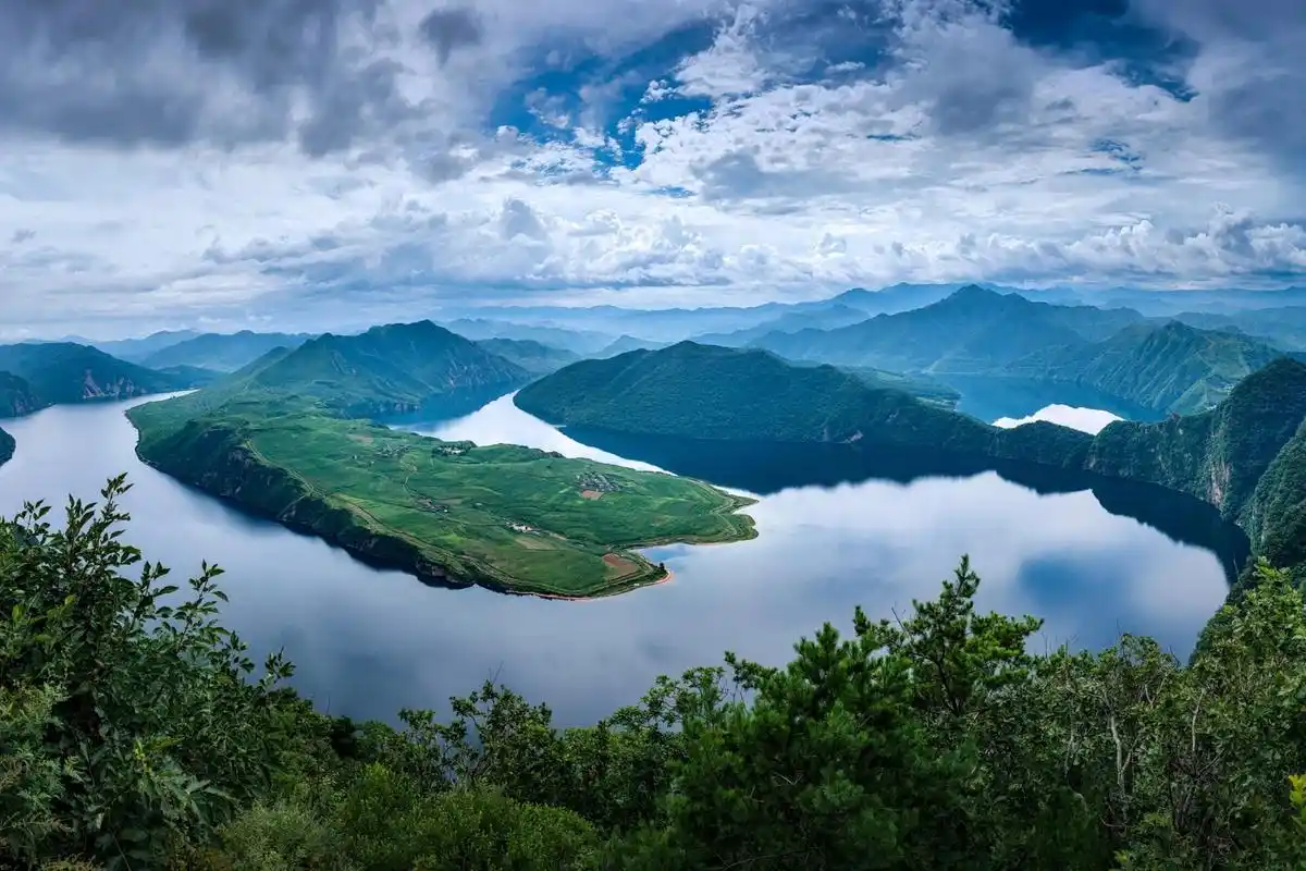 集安太极湾 不枉一个多小时的车程,亲眼看到还是很兴奋.