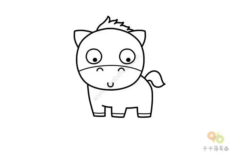 马简笔画图解马简笔画