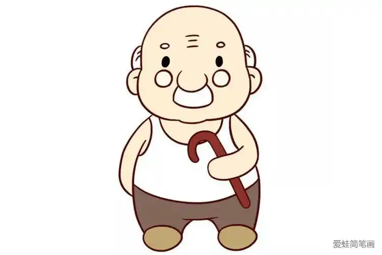 搭配怎么画老爷爷卡通简笔画老人简笔画老人简笔画画法老爷爷简笔画