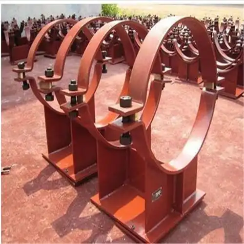 【管道鞍式导向支座双孔管夹镀锌抱箍滑动支架座式焊接固定管拖托座】