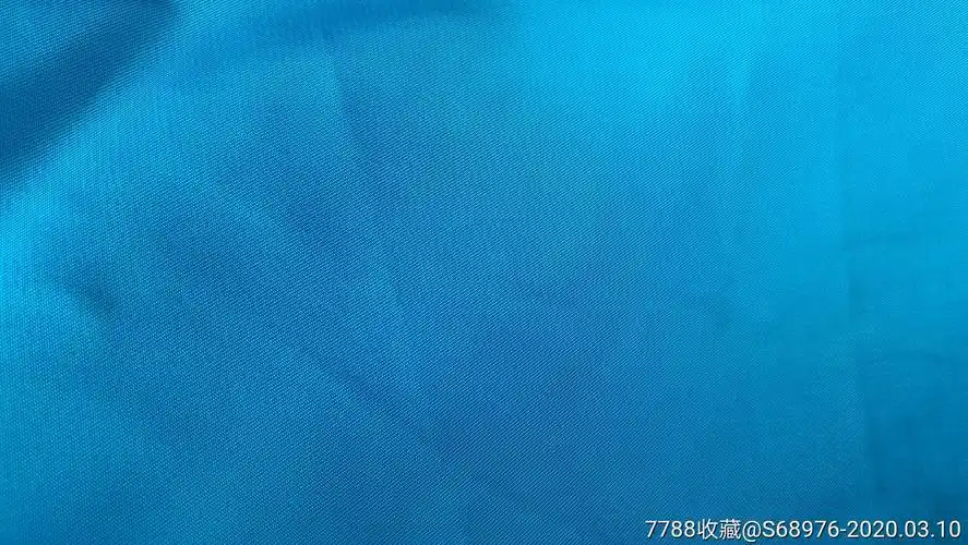 真丝老布料湖蓝色品相好料质优尺寸为92x190cm颜色漂亮可用可藏