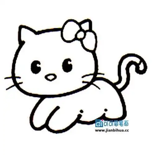 简笔画小猫画法最简单