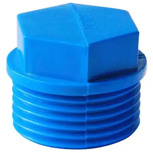 pvc外头 upv外牙堵头外螺纹塑料给水牙堵帽家装建材管帽管件