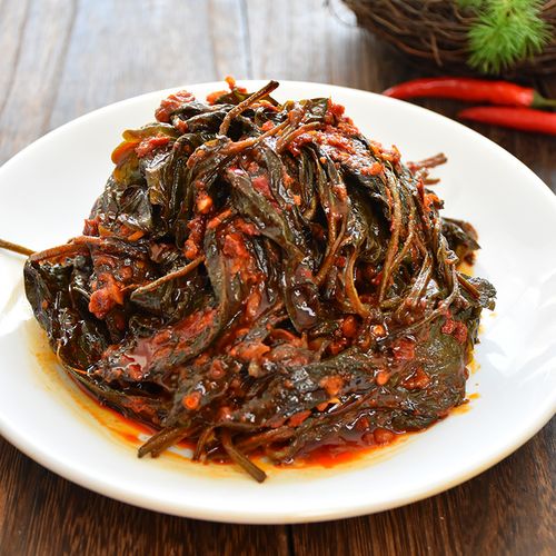 泡菜咸菜韩式饭菜下饭韩国紫苏延边朝鲜族子叶腌制