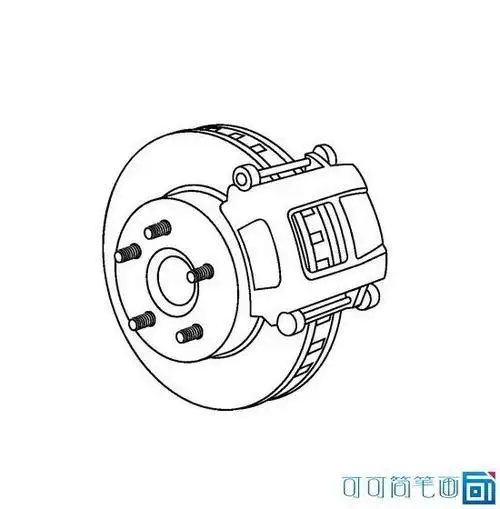 汽车部件简笔画