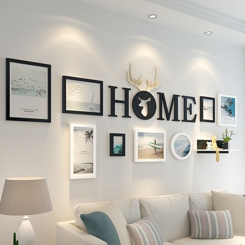 相框创意挂墙像框架组合简约画框九宫格相片框连体挂照片墙装饰