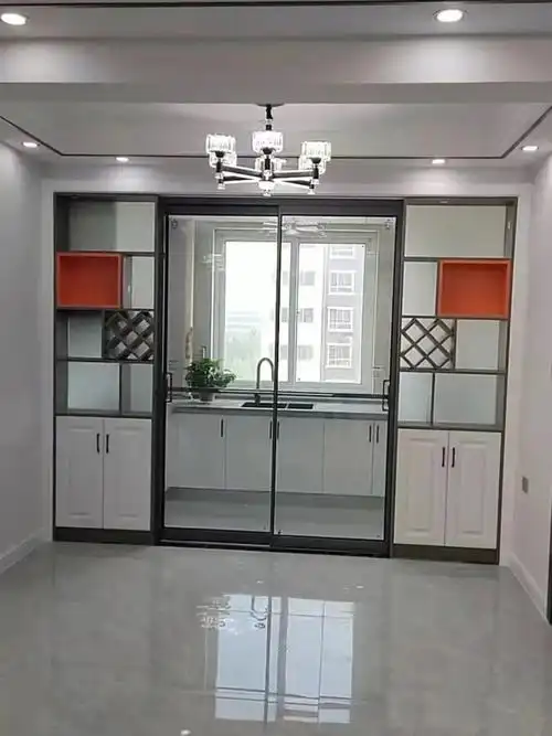 东莞装修厨房移门厨房隐形门厨房推拉门
