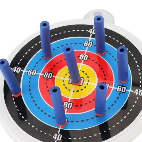 儿童玩具弓箭吸盘挂靶 射击标靶 悬挂式室内塑料吸盘靶 直径24cm