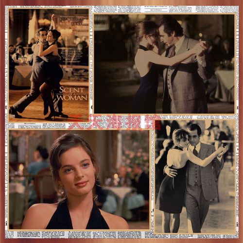 经典电影 闻香识女人复古牛皮纸海报 酒吧咖啡厅装饰墙画壁画520