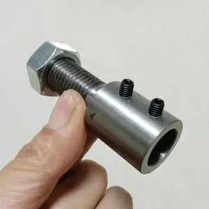 电机轴延长杆加长杆马达轴套连接杆内孔16mm正牙数控车制中心好