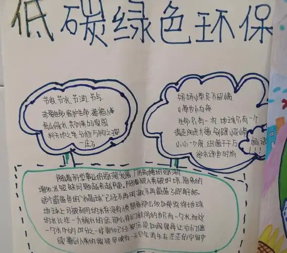 倡导低碳生活 做低碳小达人 手抄报 - 简书