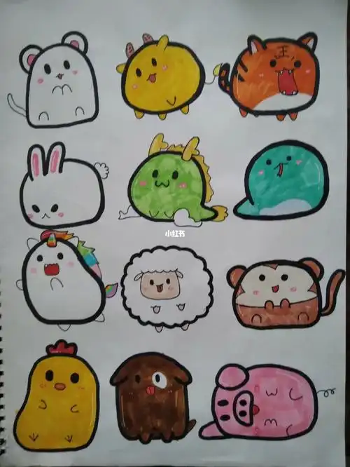 十二生肖简笔画