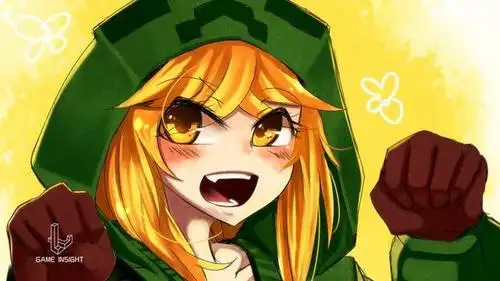 但作为minecraft敌对生物的代表性拟人娘化角色,苦力娘的关注度绝对是