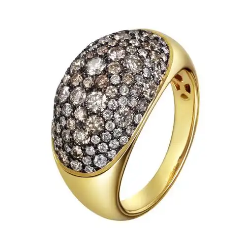 10k黄色黄金美钻戒指