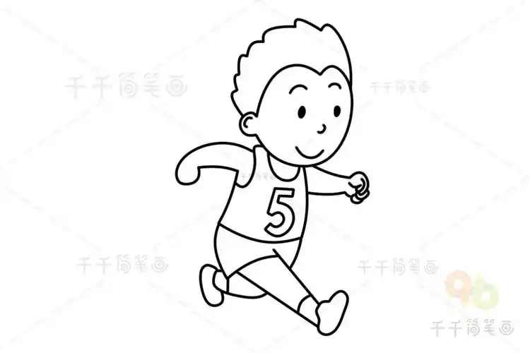 运动员简笔画