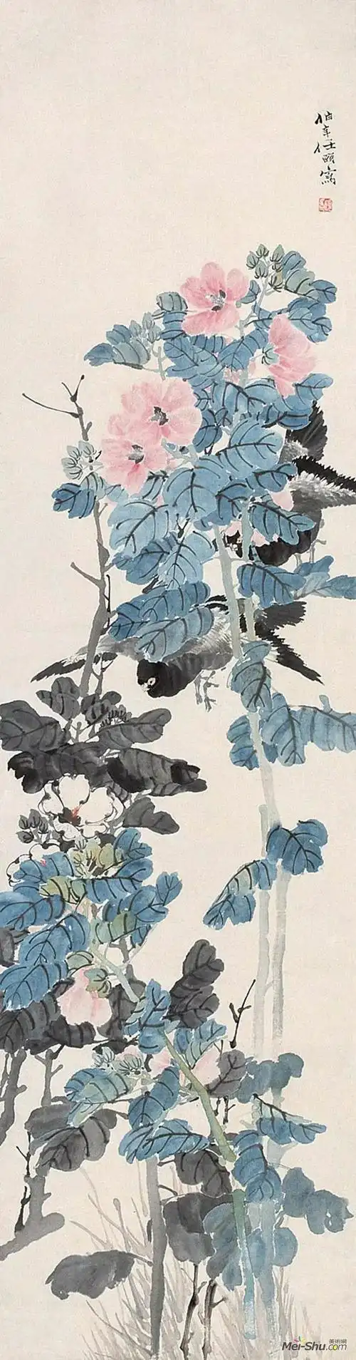 古书画欣赏:清 任伯年 作品集|水墨|陈洪绶|花鸟画_网易订阅