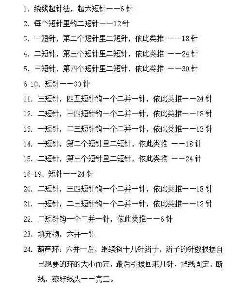 【转载】小葫芦的钩织详解