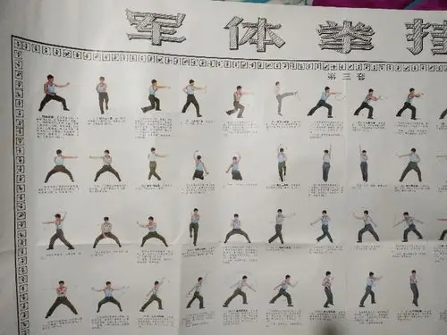 军体拳挂图(1,2,3套)