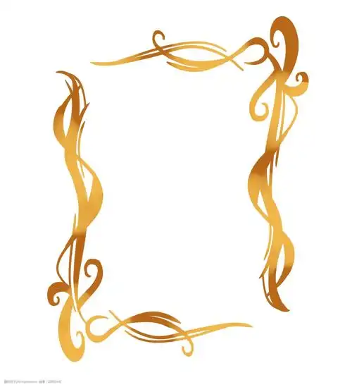 丝带边框装饰插画