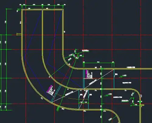 圆心暂时找不到的坡道怎么放线