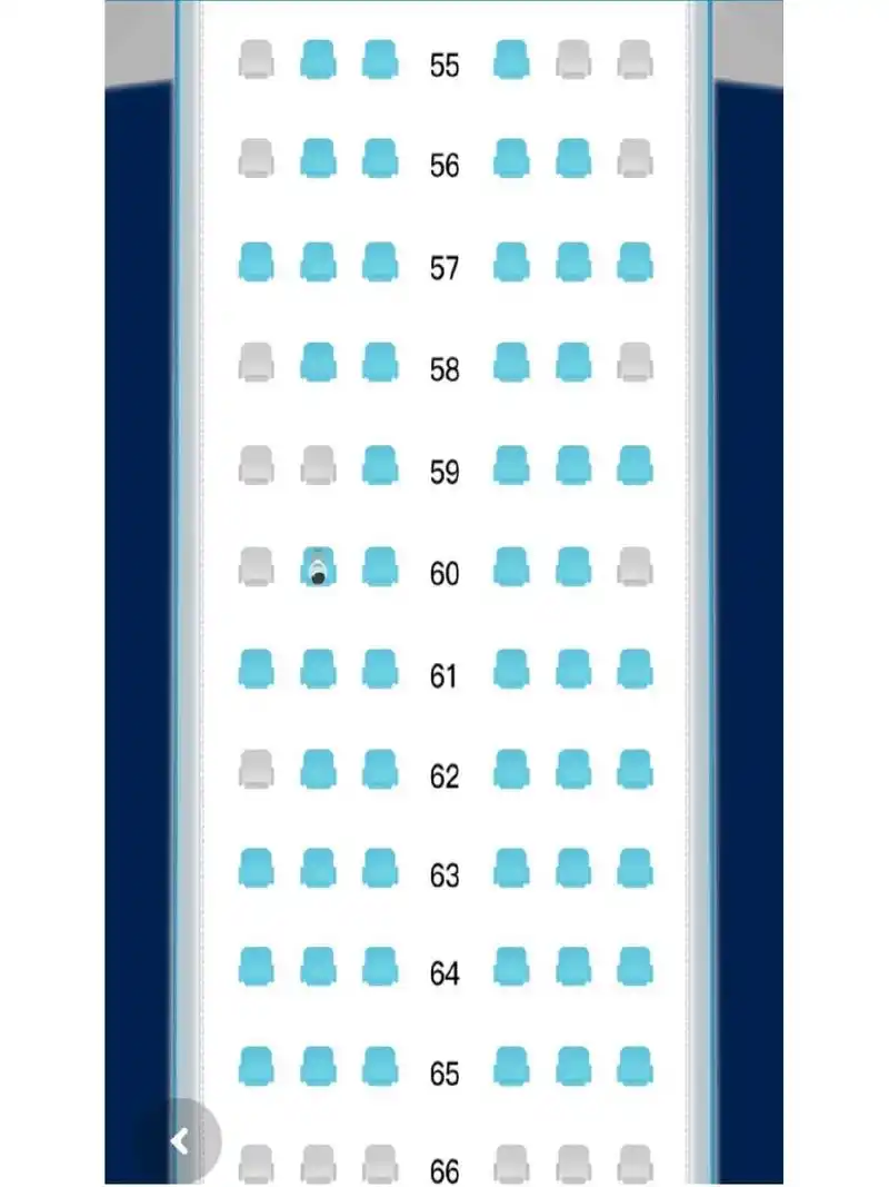 这个机型是空客320(中),以前经常自己坐安全出口的位置,这次要跟好