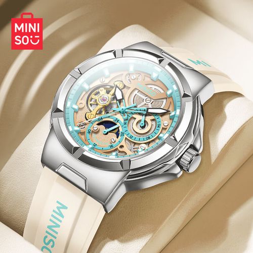 miniso名创优品手表男士全自动机械表十大品牌学生夜光防水2024新款男