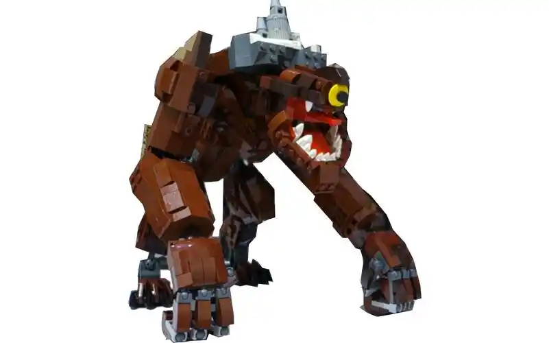 乐高moc教程 极地山峰怪兽戈隆机甲 拼搭指南_哔哩哔哩_bilibili