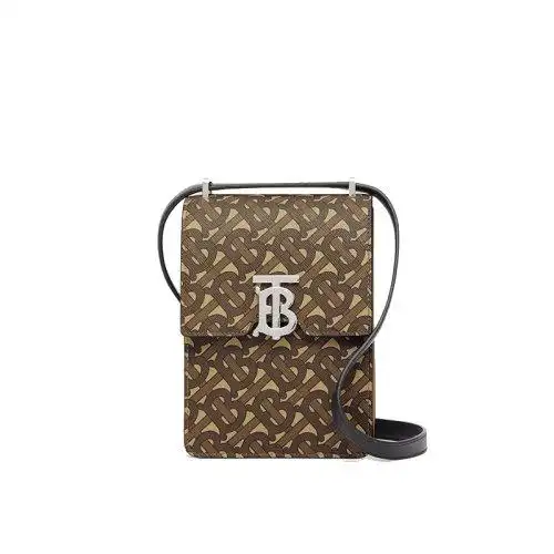 【包邮包税】burberry/博柏利 巴宝莉女包 女士棕色单肩斜跨包