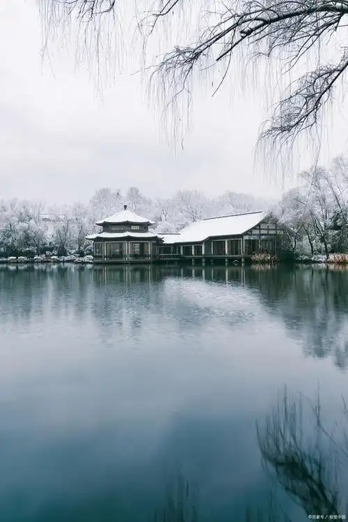 西湖的冬天,是沉睡的诗篇,一场飞雪便惊醒了这满纸的锦瑟华年.