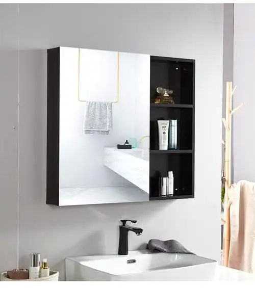 镜面柜浴室镜柜卫浴镜箱洗手间镜面挂柜卫生间置物柜化妆收纳铝吊柜