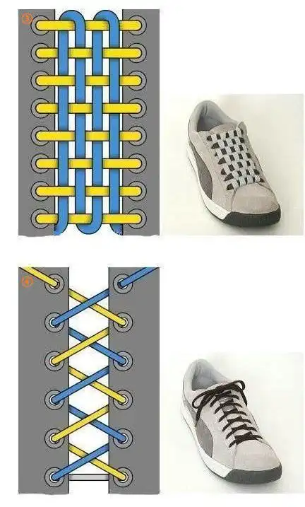 更多实用技能请关注技能君! o十七种鞋带系法