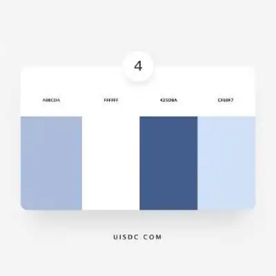 九款温柔的蓝色系配色方案