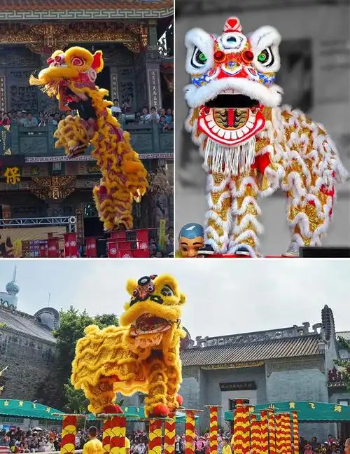 威武漂亮的舞狮狮头舞狮狮头