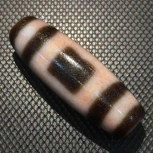 爆满朱砂天地天珠