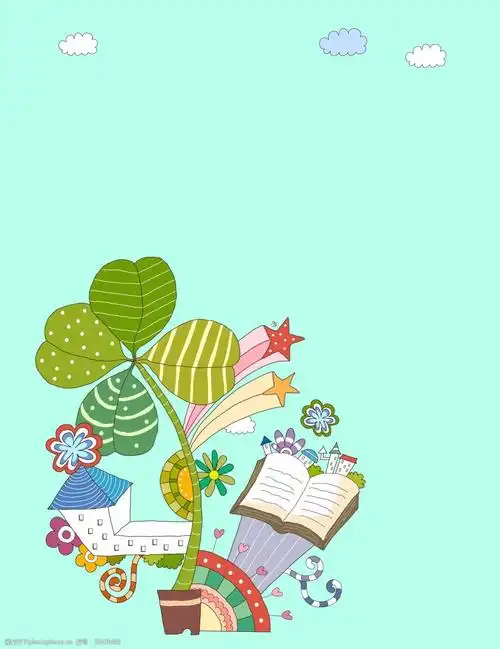 矢量卡通儿童画创意教育背景