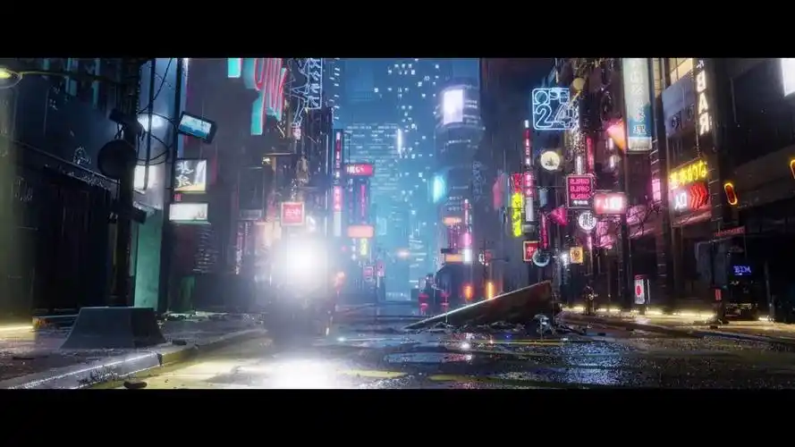 都市赛博朋克三维场景动画