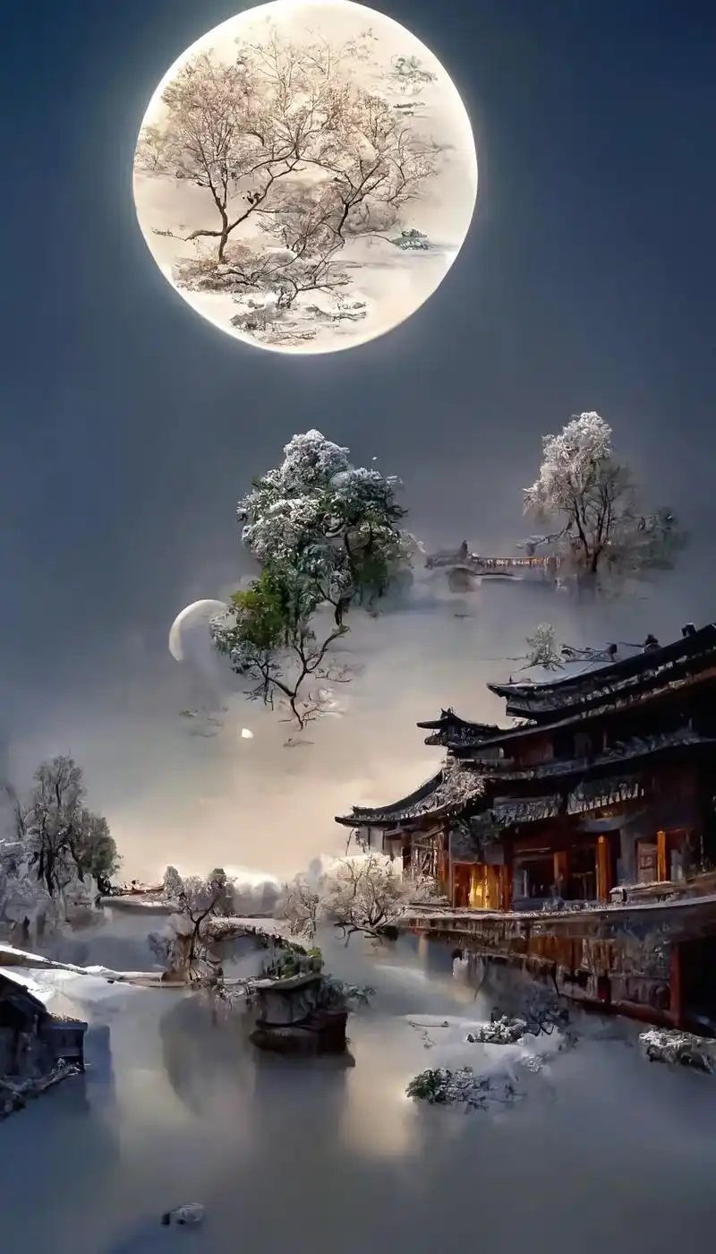 古风壁纸真的太有意境了#国风古韵 #人间仙境美如画 #古风  - 抖音