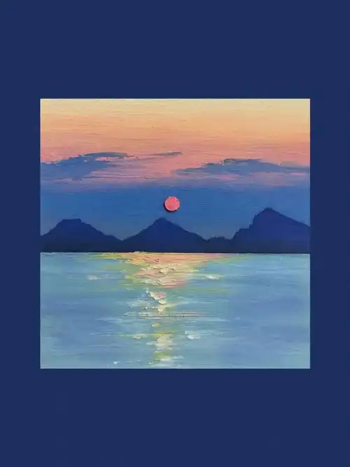 油画棒  #油画棒练习  #油画棒临摹  #高尔乐油画棒  #油画棒风景