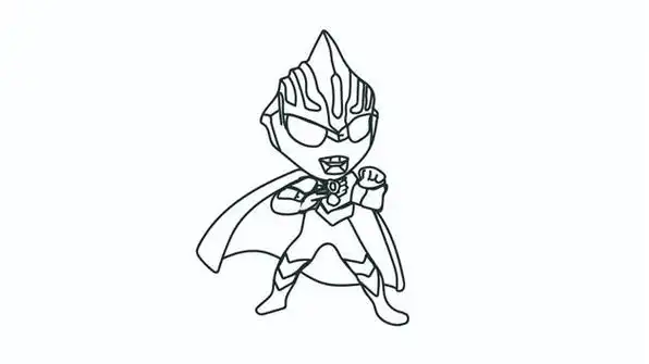 画奥特曼欧布奥特曼简笔画