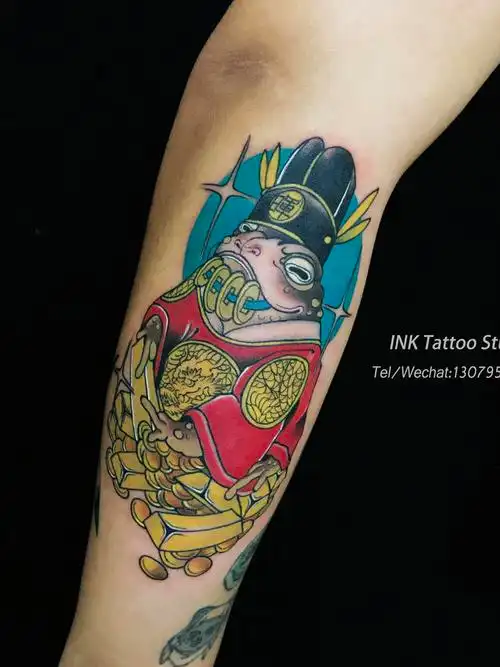 三足金蟾_纹身图案手稿图片_小伟的纹身作品集