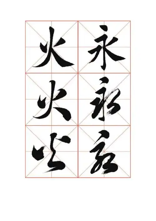 楷书行书草书对比字帖_第1页