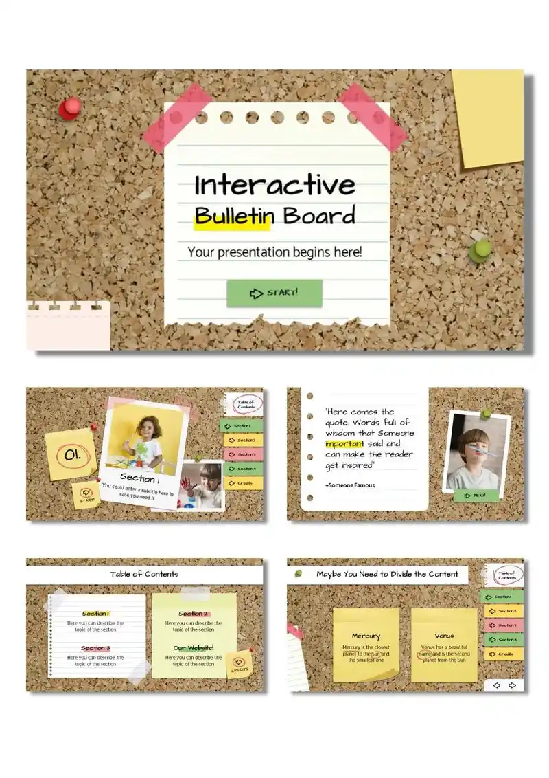 公告栏设计 便利贴墙 ppt模板分享.#公告栏 #公告栏制作 - 抖音