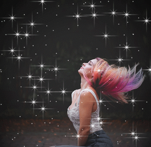 招聘添加梦幻星光闪烁动画ps动作 - 素材中国16素材网