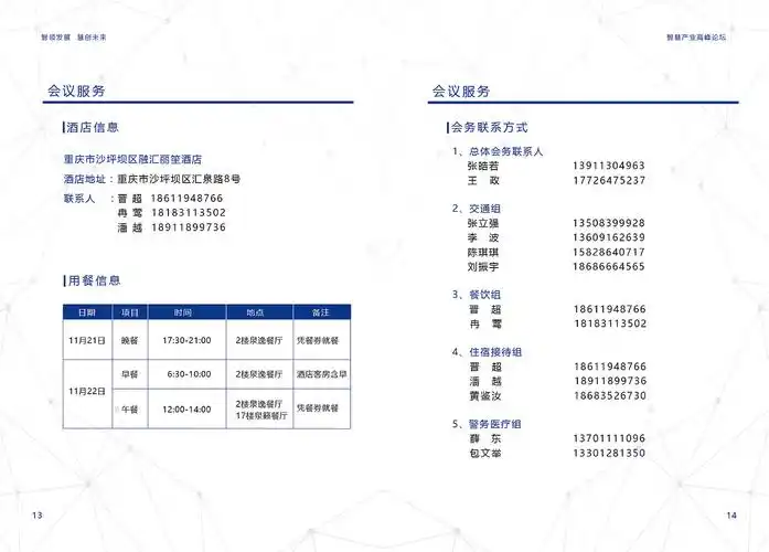 2018智慧产业高峰论坛会务手册