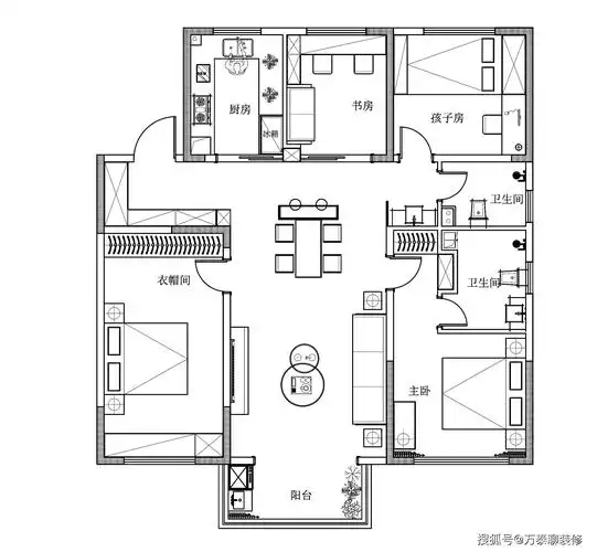 140平绿地城现代风格