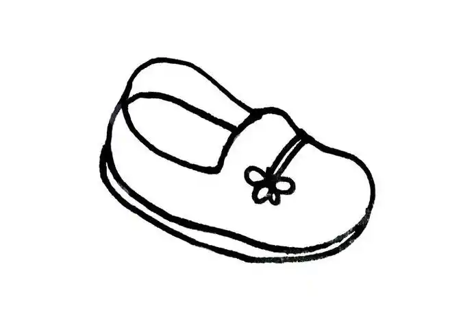 美丽的鞋子简笔画