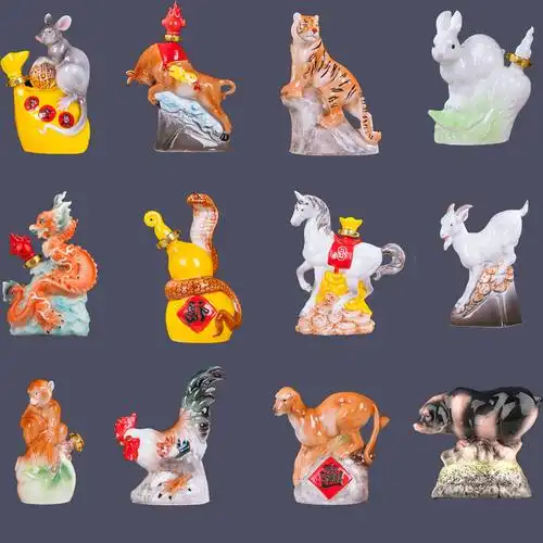 1斤装12生肖陶瓷酒瓶艺术摆件珐琅彩瓷酒坛 精品礼盒套装礼品密封