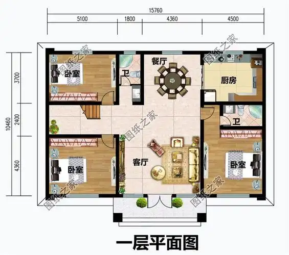 含全套施工图效果图_二层别墅设计图_图纸之家