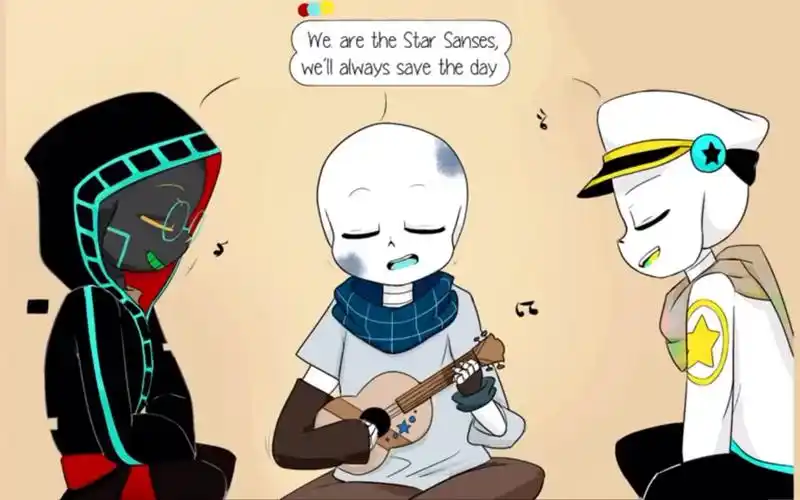 gradient blueprint palette和paperjam唱we are the star sanses