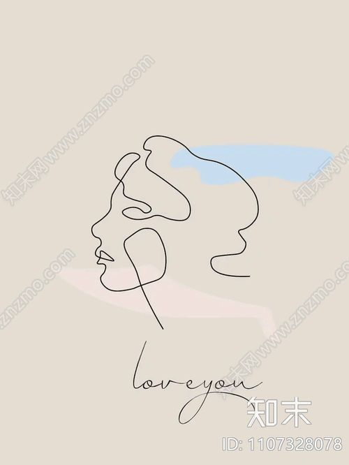 抽象画女人物简笔画